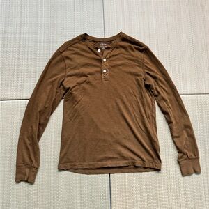 J. Crew Brown Henley M